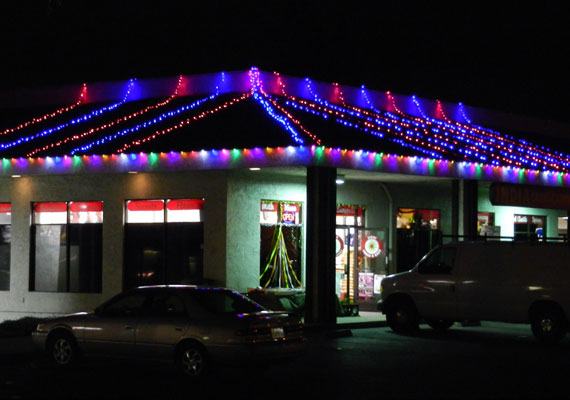 Diwali Festival Lights Commercial Market in San Jose
